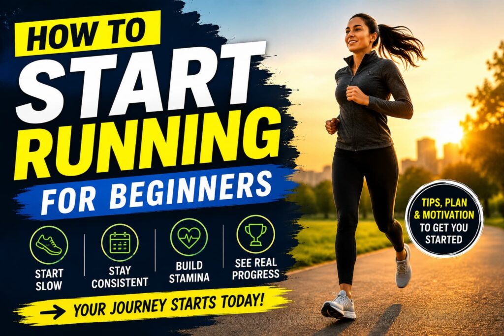 How to Start Running for Beginners with beginner running tips and motivation